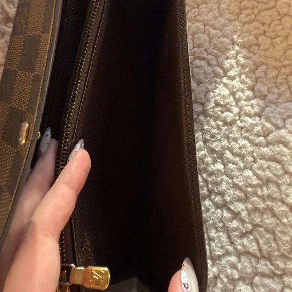 Louis Vuitton Black and Brown Checkered Wallet - Picture 8 of 11